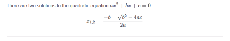 Latex equation